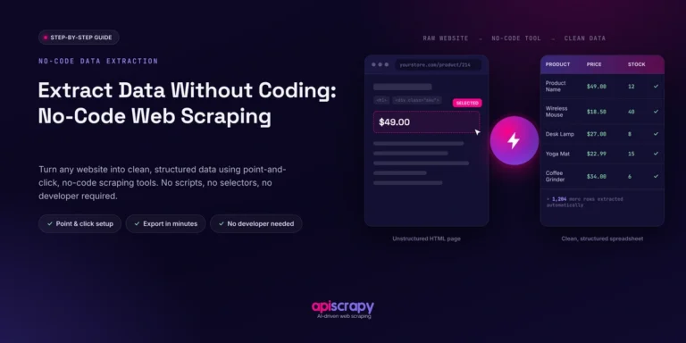 How To Extract Data Without Coding: No-Code Web Scraping